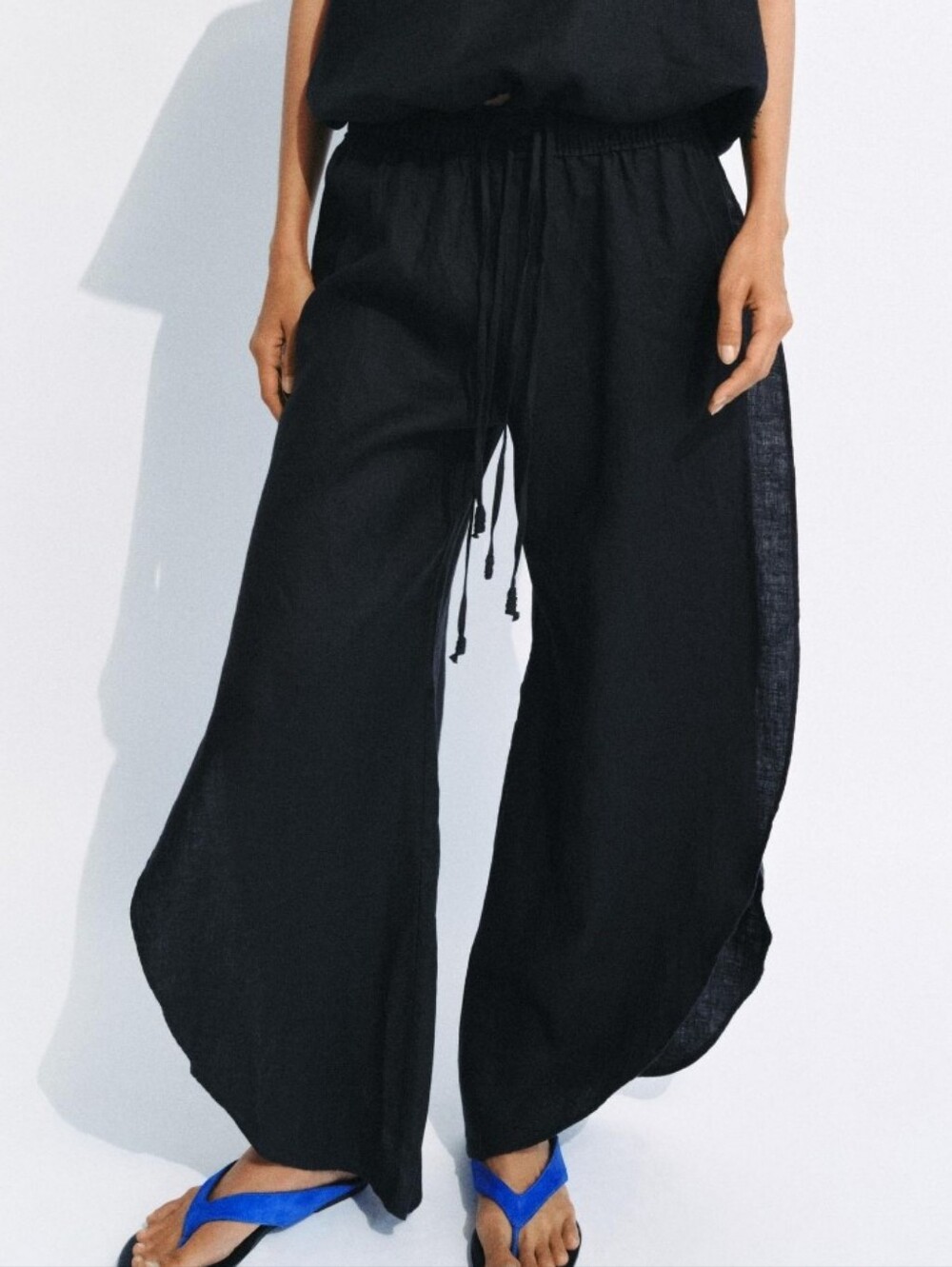 Zara Linen Pant Vented